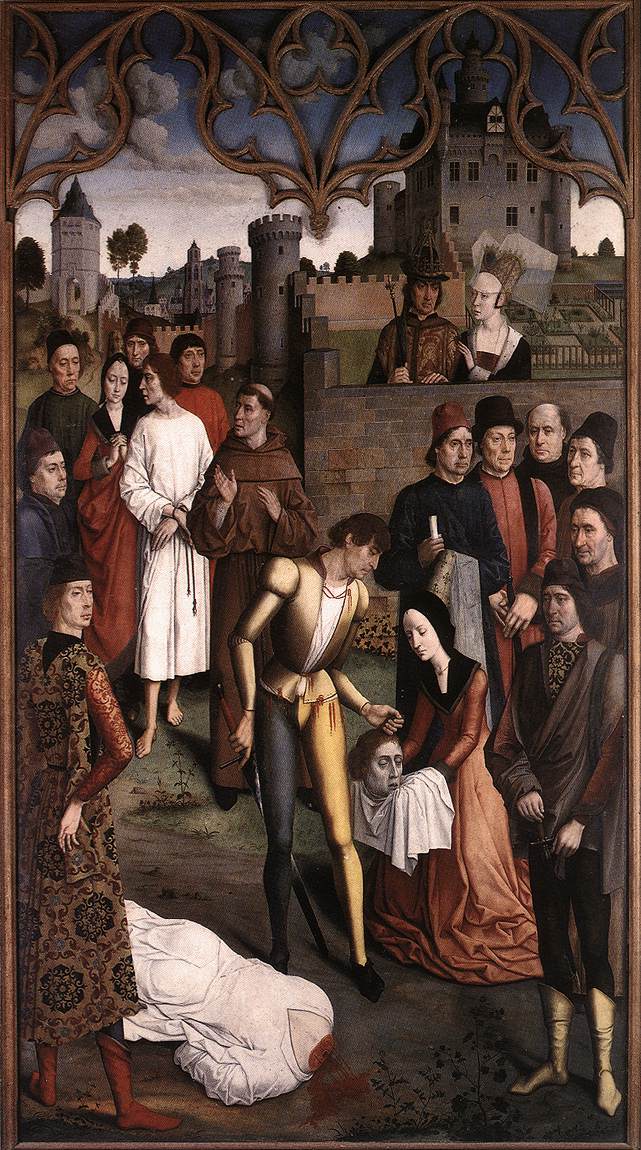 De executie van de onschuldige graaf (Dieric Bouts de Oudere, ca. 1460, Mus�es Royaux des Beaux-Arts, Brussels)