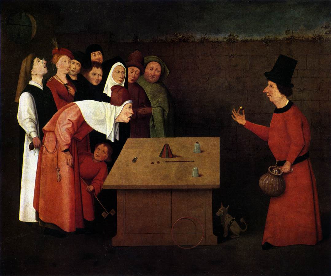 De goochelaar (Hieronymus Bosch, 1475/1480, Mus�e Municipal, Saint-Germain-en-Laye)
