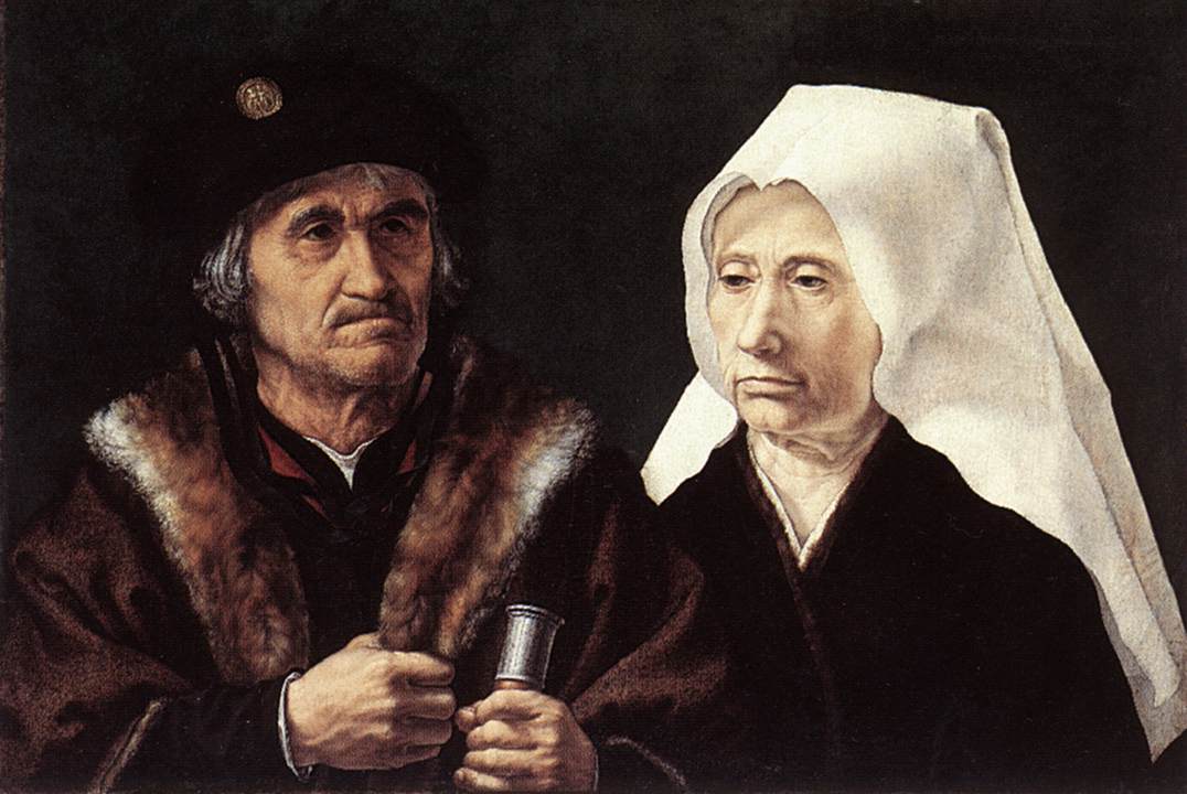 Een ouder echtpaar (Jan Gossaert, 1510/1528, National Gallery, London)
